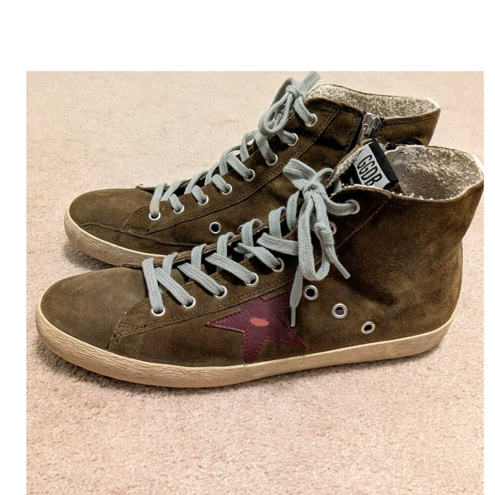 Golden Goose "Francy" Suede Hi Top Sneaker - Picture 3 of 10